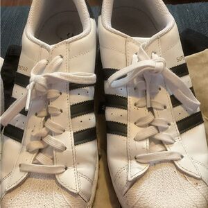 Adidas Superstar White and Black Men's Sneakers